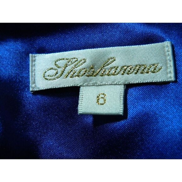 Shoshanna Dress‎ Size 6 Blue Textured Asymmetric Hem Sleeveless - Picture 8 of 10